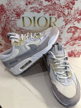 Nike Air Max 90 Futura Summit White Gray Sneakers, Womens Size 5.5, Like New